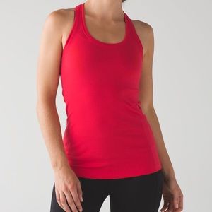 Red LuluLemon Racerback Tank Top